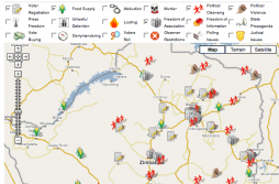 election violence map