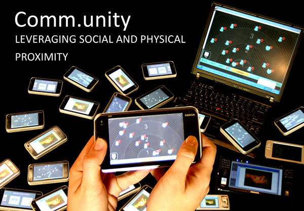 Some of the prototype applications developed over Comm.unity